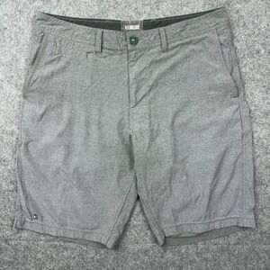 Linksoul Golf Shorts Mens 34 Gray Boardwalker Performance Stretch Hiking Casual